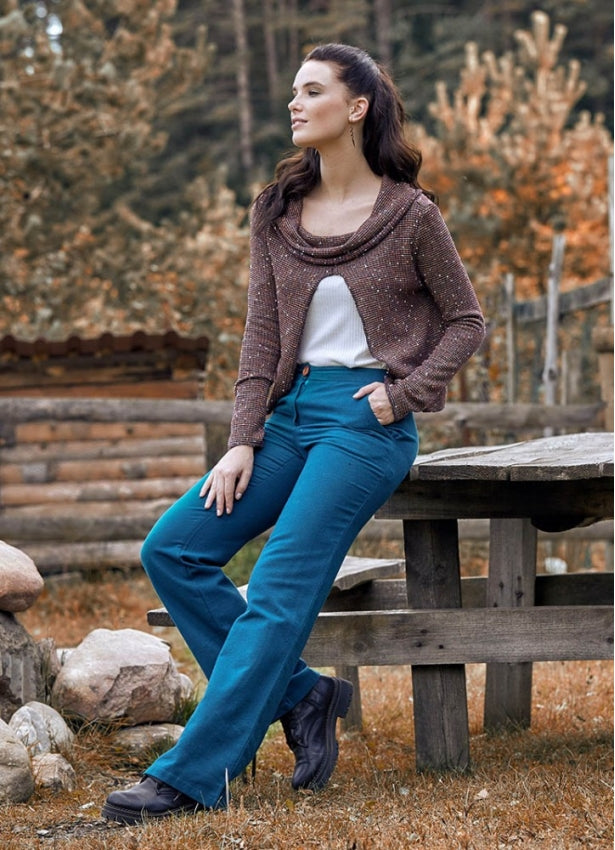 SLIM FIT BLUE PANTS – SAFIA